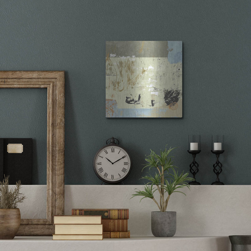 «Wrear Studio ™« Quarry No 4 »par Suzanne Nicoll, art mural en métal, H 12 po x l 12 po