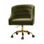 Chaise de travail en velours Doreen-1297583123