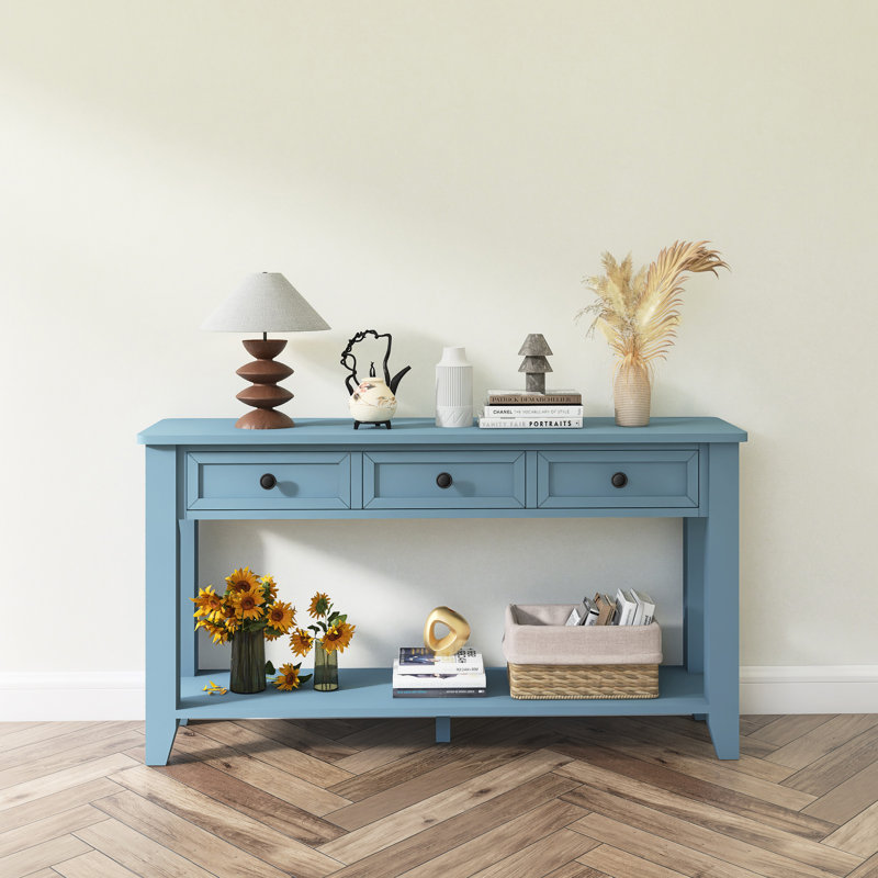 Console d'entrée moderne 55,4 ", Bleu
