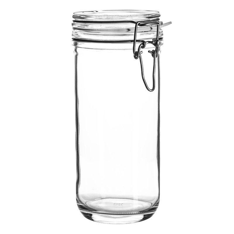Fido Glass Storage Jars, 16cm H x 10.5cm W x 10.5cm D