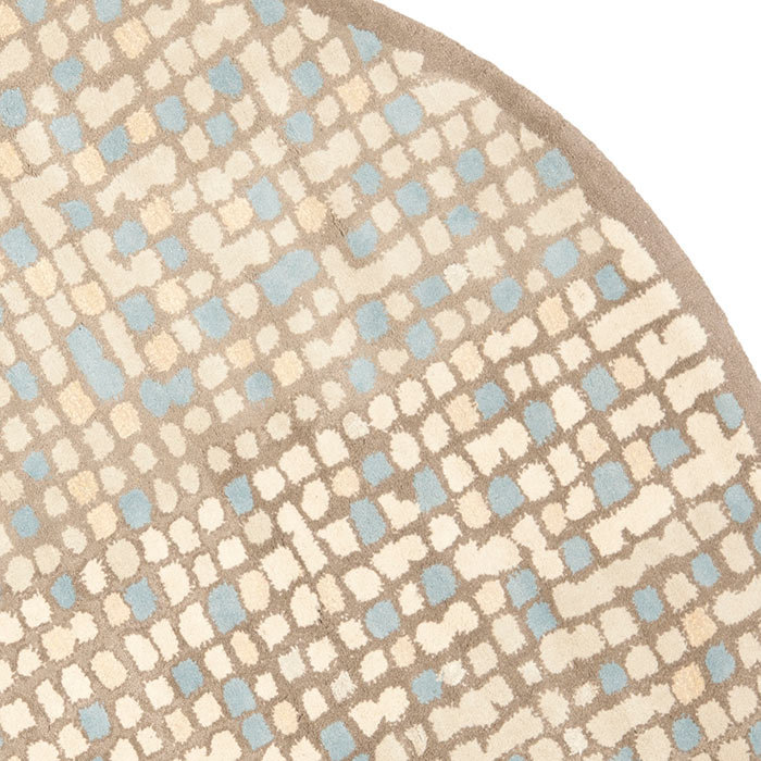 Martha Stewart Hand Tufted Wool/Viscose Geometric Rug in Beige