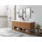 Parker Teak 84'' Double Bathroom Vanity with Marble Top