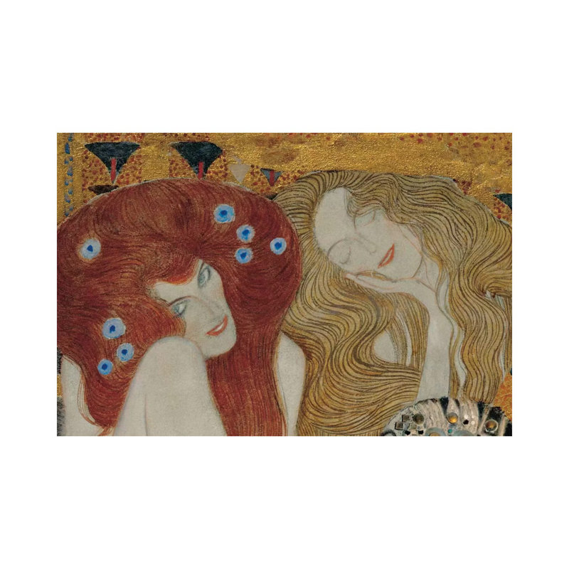 Beethoven Frieze by Gustav Klimt - Wrapped Canvas Painting, 66.04 cm H x 45.72 cm W x 1.91 cm D
