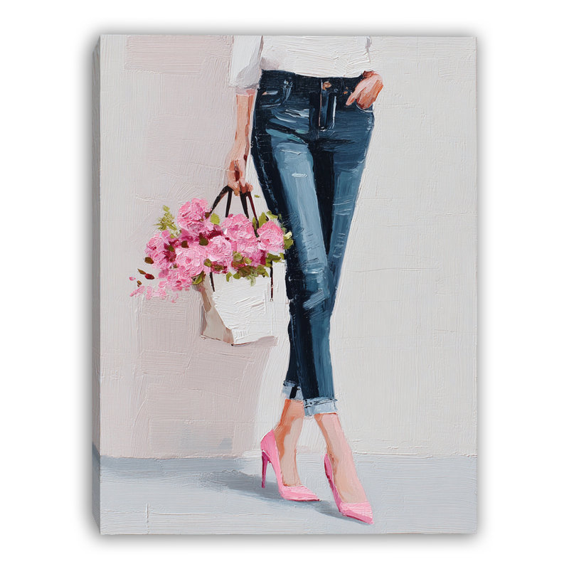 Modern Grace Wrapped Canvas Wall Art, 16"W x 24"H x 1.5"D