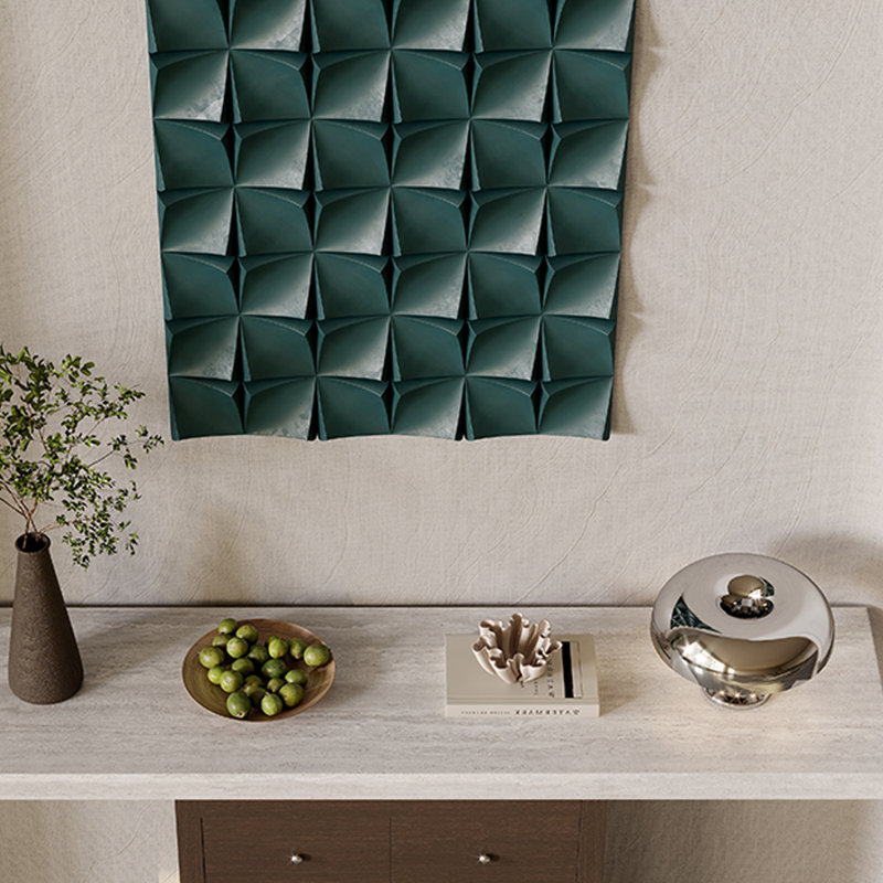 Console de vestibule minimaliste italienne, H 33,5 po x l 55,1 po x P 13,8 po