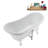 59" Streamline Clawfoot Tub,Tray,Drain, Clawfeet-101628979-102220275