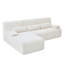Canapé d'angle rembourré de 250 cm avec méridienne-300633927