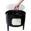 Fumoir d'extérieur en acier noir avec une grande capacité de cuisson et un assemblage facile du charbon de bois à deux couches pour une utilisation amusante