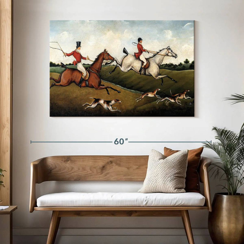 Senne la chasse, H 32 po x l 48 po
