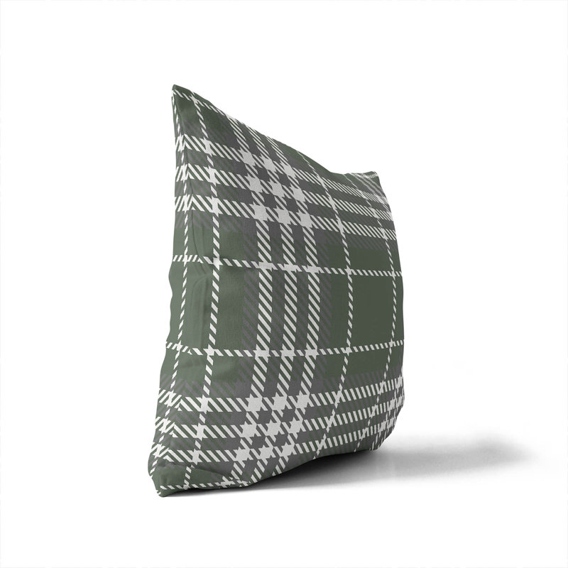 Coussin extérieur Christopher's, H 18 po x l 18 po, Chimichurri / écossais vert 5