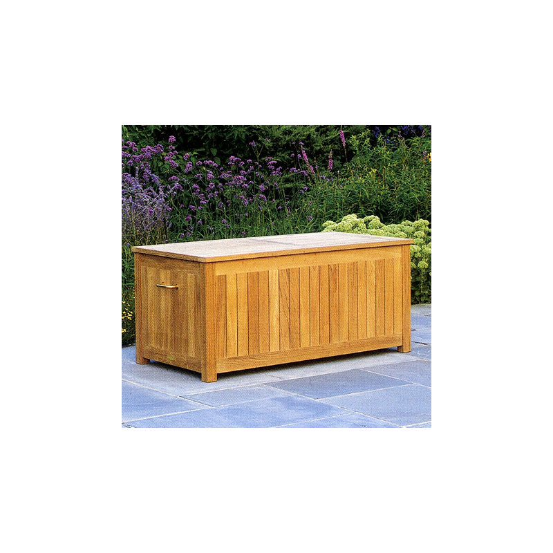 Teak Wood Deck Box, 29" H x 60" W