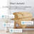 Southshore Fine Linens Vilano Down Alternative Comforter, 240 GSM Double-Brushed Microfiber Oversized All-Season Comforter with Box Stitching, Piped Edges and Corner Tabs, Full/Queen, Gold-420232234-420232233