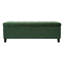 Banc rembourré avec rangement, repose-pieds, banc d'entrée, repose-pieds pour la chambre à coucher, vert rétro, 300 lb