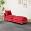 Canapé-lit simple en chenille avec repose-pieds Chenille-1216547349