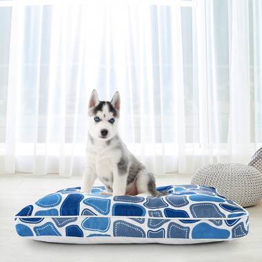 WEVEGO Dog Bed with Removable Washable Cover, Gel Memory Foam and Sponge 2-Layer, Pet Beds with Waterproof Lining and Non-Slip B