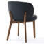 Chaise de salle à manger rembourrée de 20,1 po de largeur, fauteuil d'appoint à haut dossier, sans accoudoirs et pieds en bois massif pour salle à manger, meuble-lavabo, beige, ensemble de 2-1024457916-1023649124