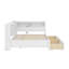 Lit de jour double avec tiroirs, tablette et port USB