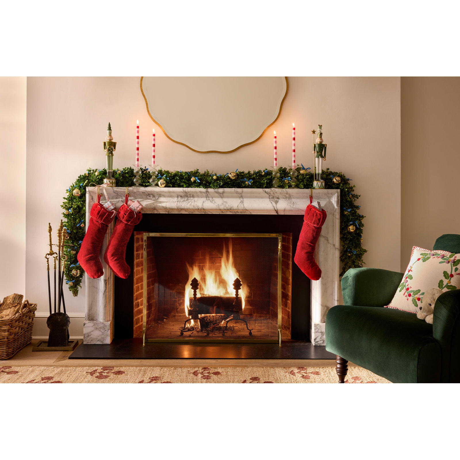 Plush Stocking, Red