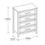 Commode 4 tiroirs l 31,25 po Ahbleza-86868071