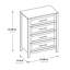 Commode 4 tiroirs l 31,25 po Ahbleza-86868072