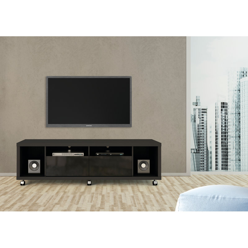 Bassetti TV Stand for TVs up to 70", Black