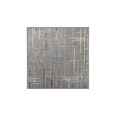 Machine Washable Gray Area Rug
