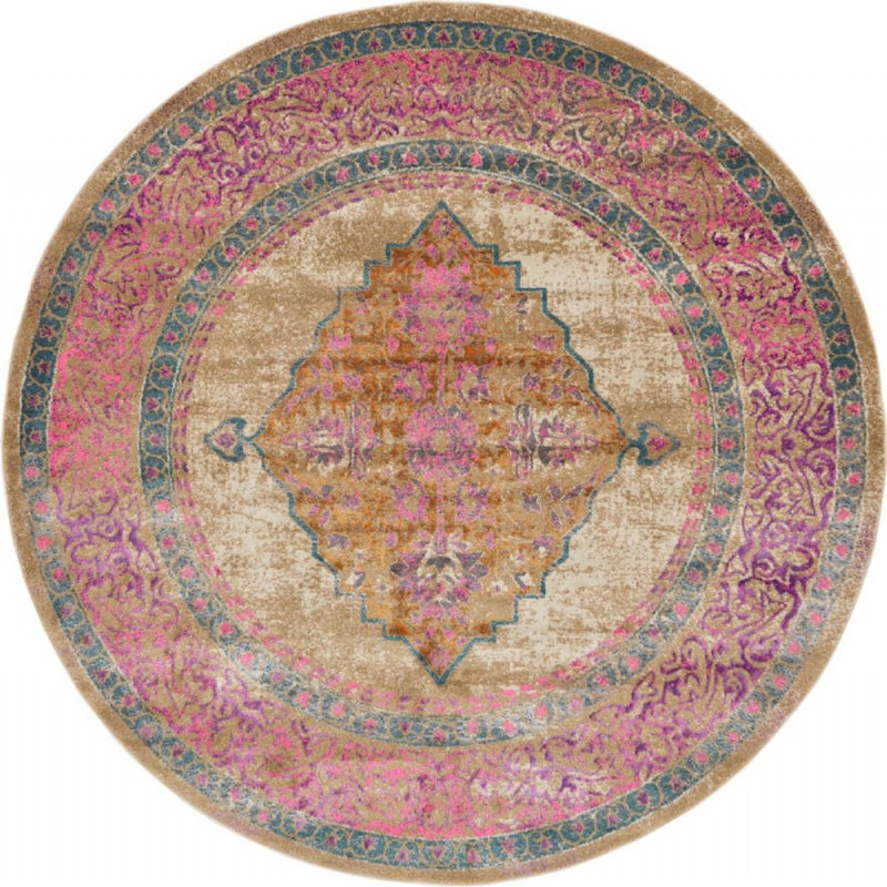 Oriental Indoor Rug, Round 8'