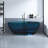 63 W 22 H Frameless Offset curved Tub & Shower Kit-99184907
