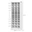 Rangement pour chaussures 71 pouces, armoire à chaussures étroite pour entrée avec cubes ouverts pour 36 paires, blanc