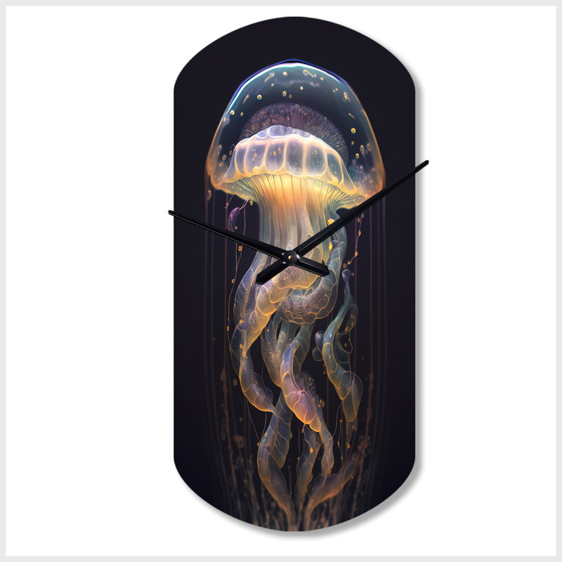 Horloge murale Macleod Jellyfish III - Jellyfish, Grand