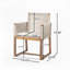Fauteuil d'extérieur en bois d'acacia avec corde-253272251