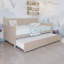 Lit de jour simple en bois massif avec gigogne simple Nyagoa-1337941777