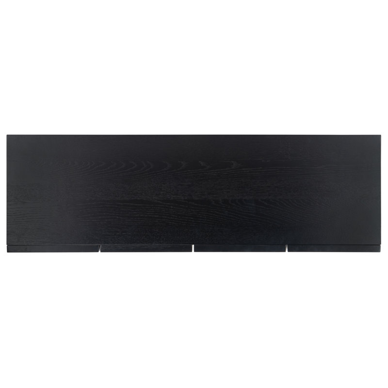 Bronwyn 4 Door Wood Media Stand, Black