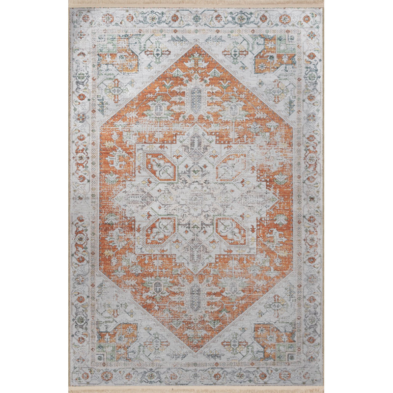 Tapis rectangulaire Vittorina, Tapis de couloir 2 pi 8 po x 9 pi 11 po