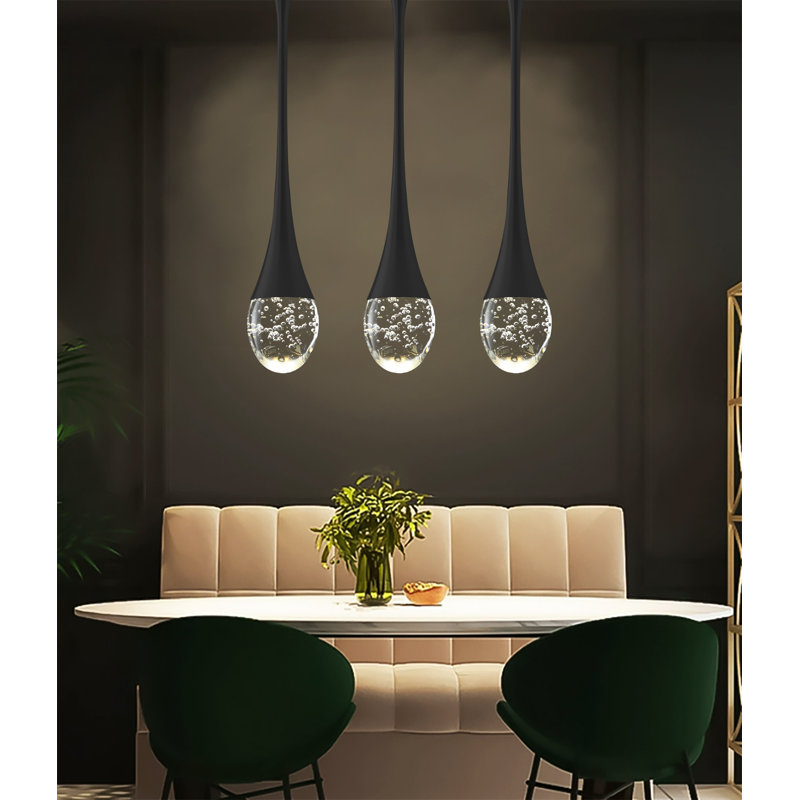 Korhonen 3 - Light Crystal Teadrop LED Pendant