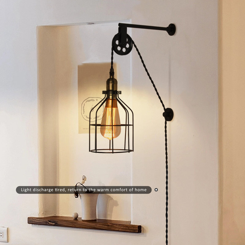 Kathyria Plug-in Armed Sconce