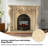 51.18"Yellow Natural Marble Decorative Fireplace Mantel-118625817-118625820