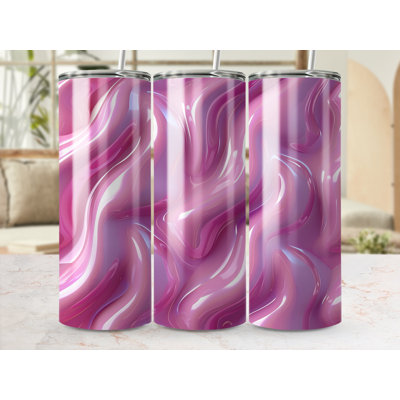 Choose Handmade Tumblers 591 mL Vacuum Insulated Stainless Steel (18/8) Travel Tumbler with Straw
