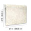 Papier peint floral avec auvent crème-111927986