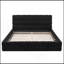 Grand lit plateforme tapissier Modern