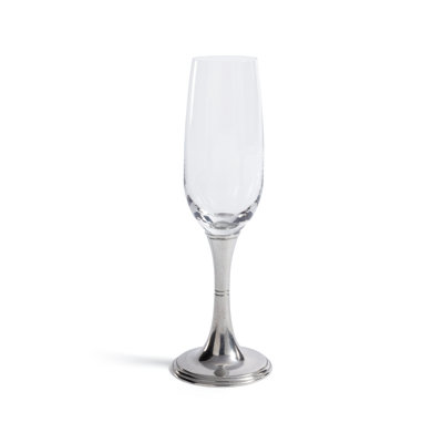 Encinas Pewter & Glass Champagne Flute