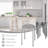 6-Pack Stackable Multifunctional Daisy Design Backless Round Metal Stool Set-505221970