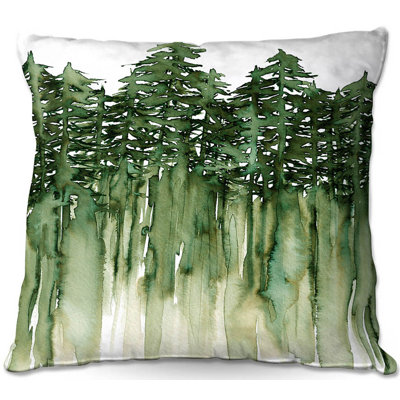 Couch Forest Trees Throw Pillow