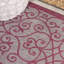 Tapis d'intérieur / extérieur gris clair / fuchsia Deronte-1755463204
