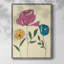 Coloured Floral II Framed Print - Solid Wood 45802-1689761007