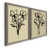 Toile avec cadre gris
