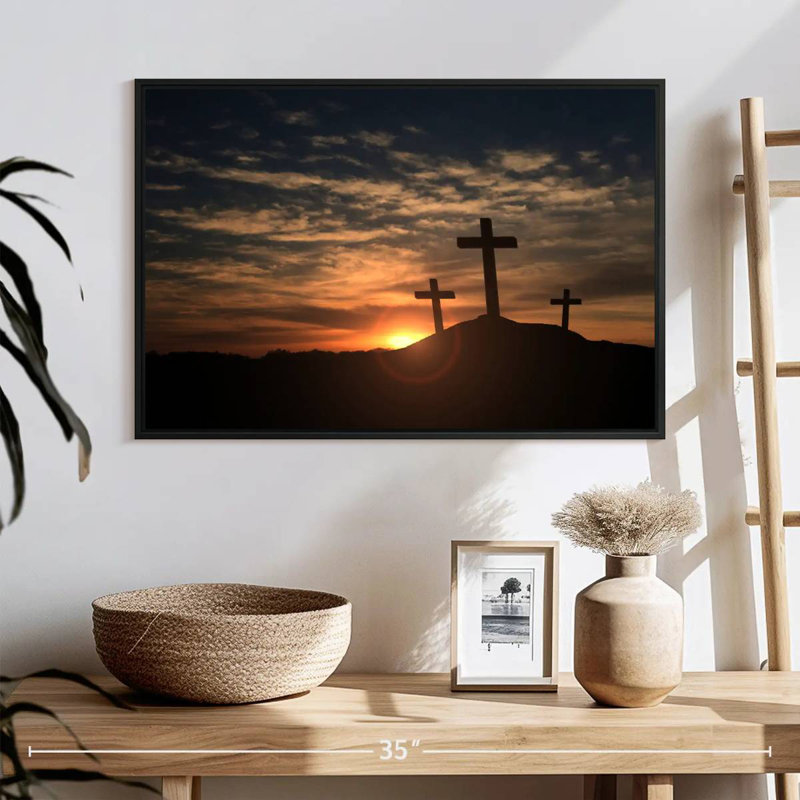 Adella Cross Silhouettes, 17" H x 25" W