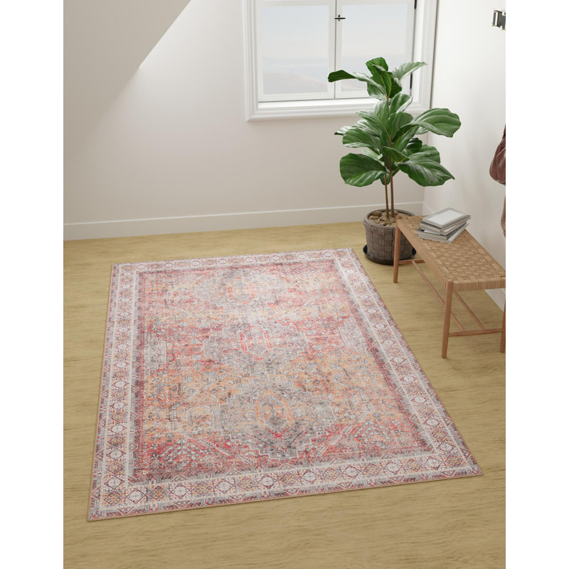 Bungalow Rose Sarah Timeless Rug, Rectangle 3 pi 6 po x 5 pi 6 po