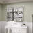 24 in. W x 30 in. H Rectangular Silver Aluminum Recessed/Surface Mount Left LED Medicine Cabinet with Mirror and Clock