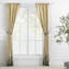 Paire de rideaux semi-transparents avec passe-tringle Dandelion